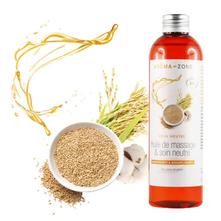 Organic neutral massage oil: 100% natural