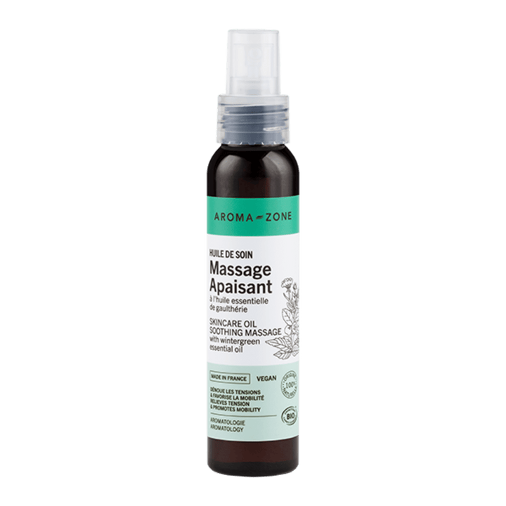 Soothing organic body massage oil