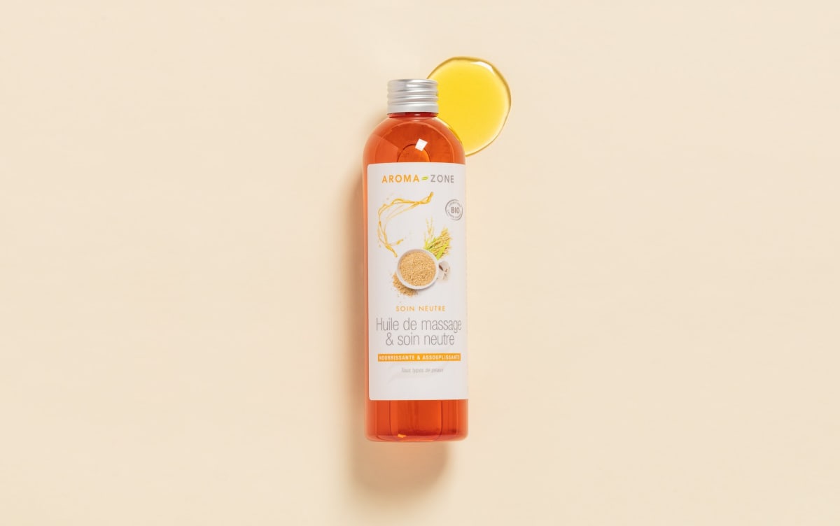 Organic neutral massage oil: 100% natural