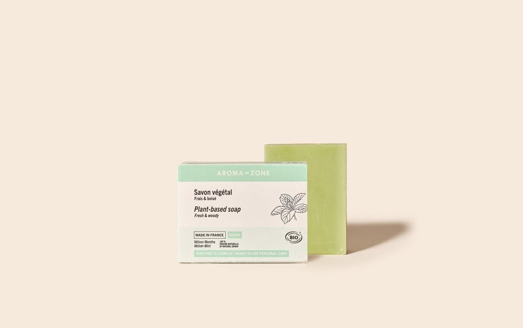 Vetiver and mint handmade soap