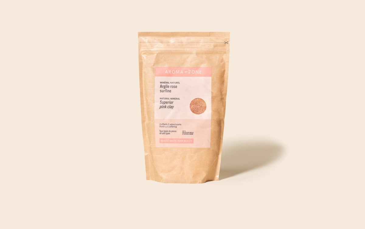 Superfine pink clay