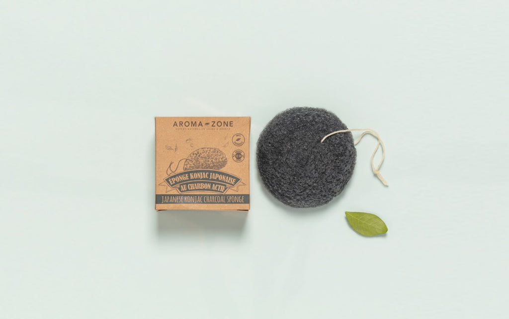 Pure Konjac with Bincho Charcoal Face Sponge