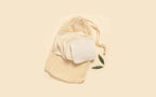 Organic cotton washable squares and pouch