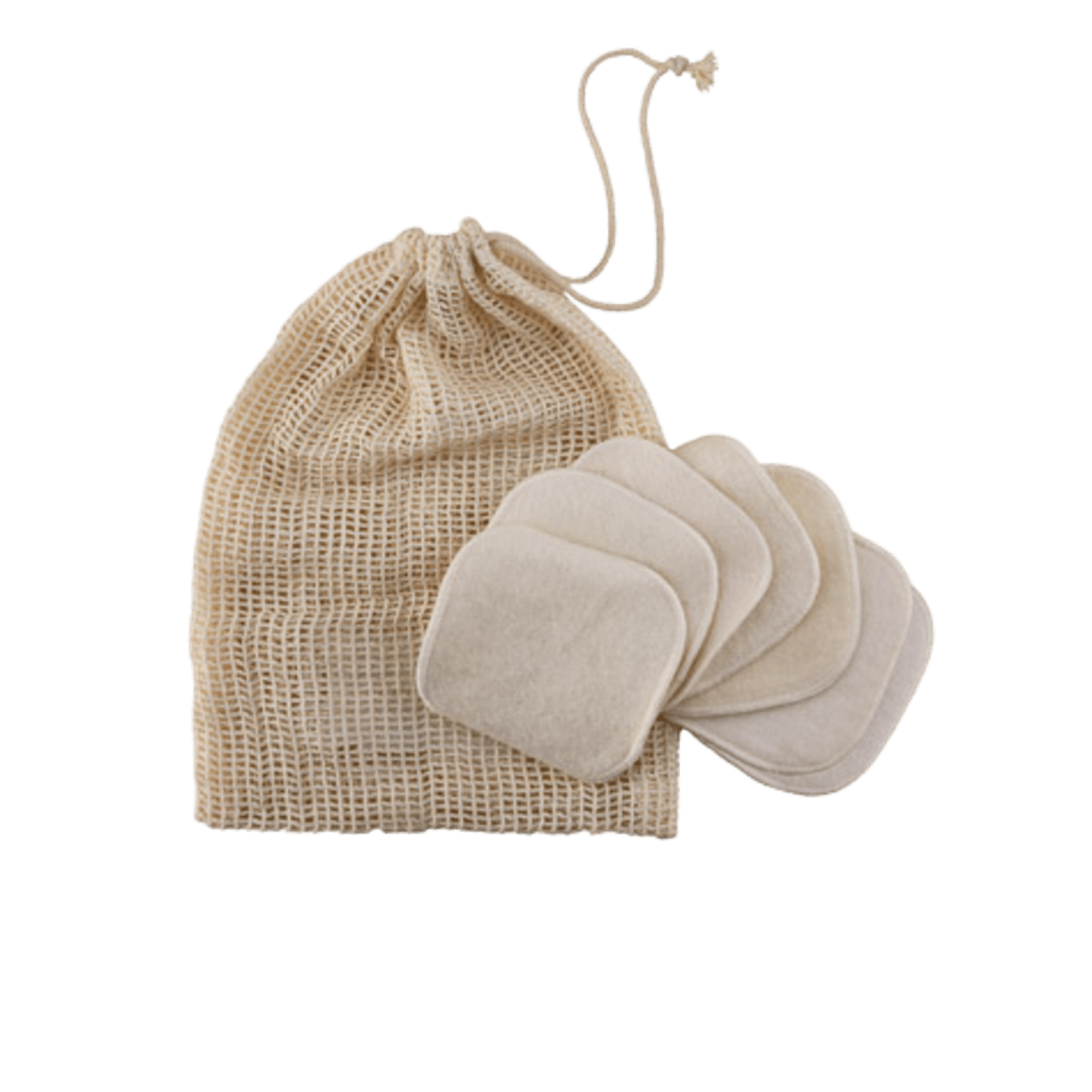 Organic cotton washable squares and pouch - Image 2