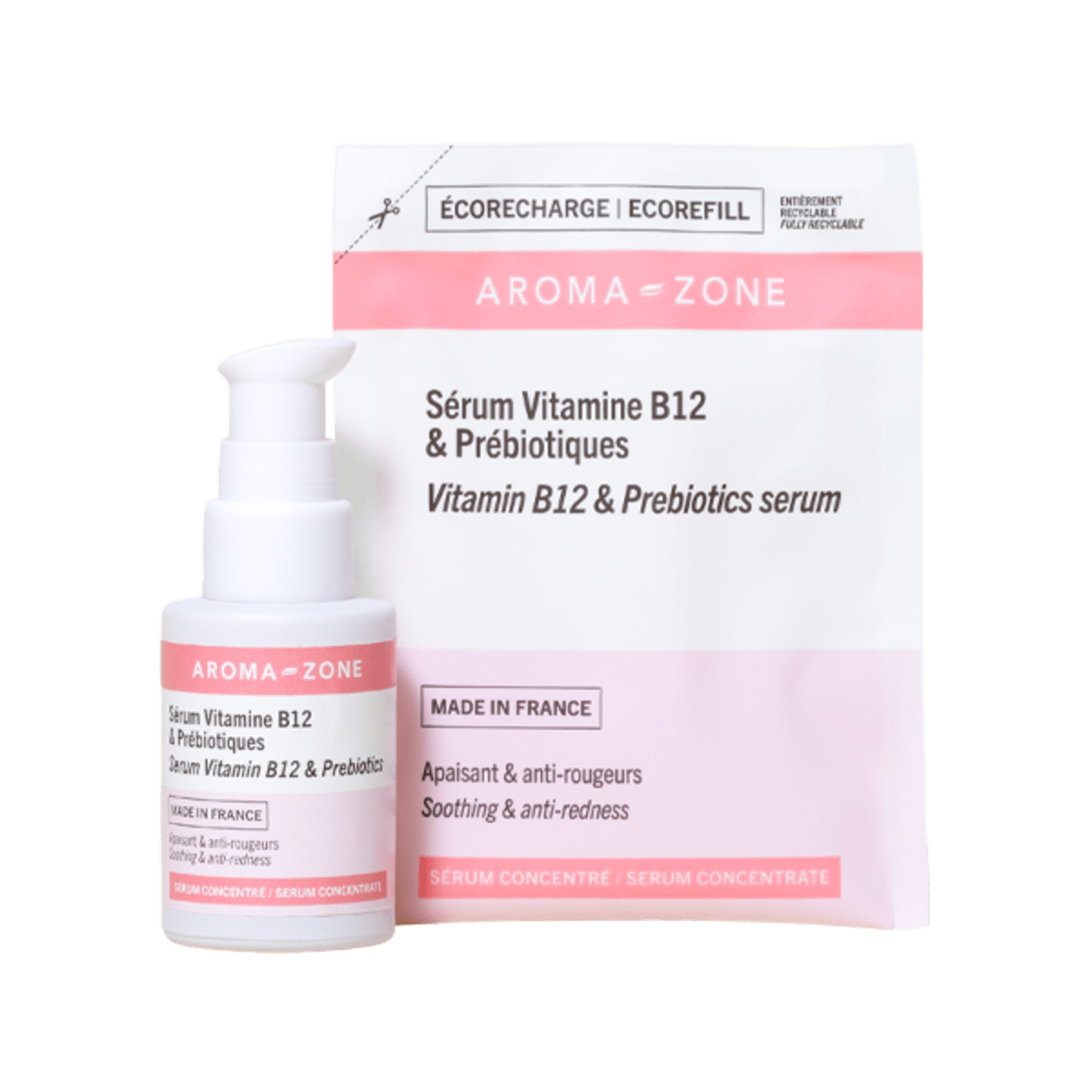 Vitamin B12 & Prebiotics Serum Eco Kit + 1 eco-refill – Aroma-Zone - Image 3