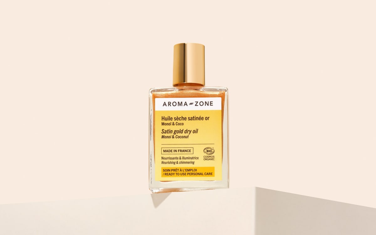 Organic Glitter Body Oil - Satin Gold