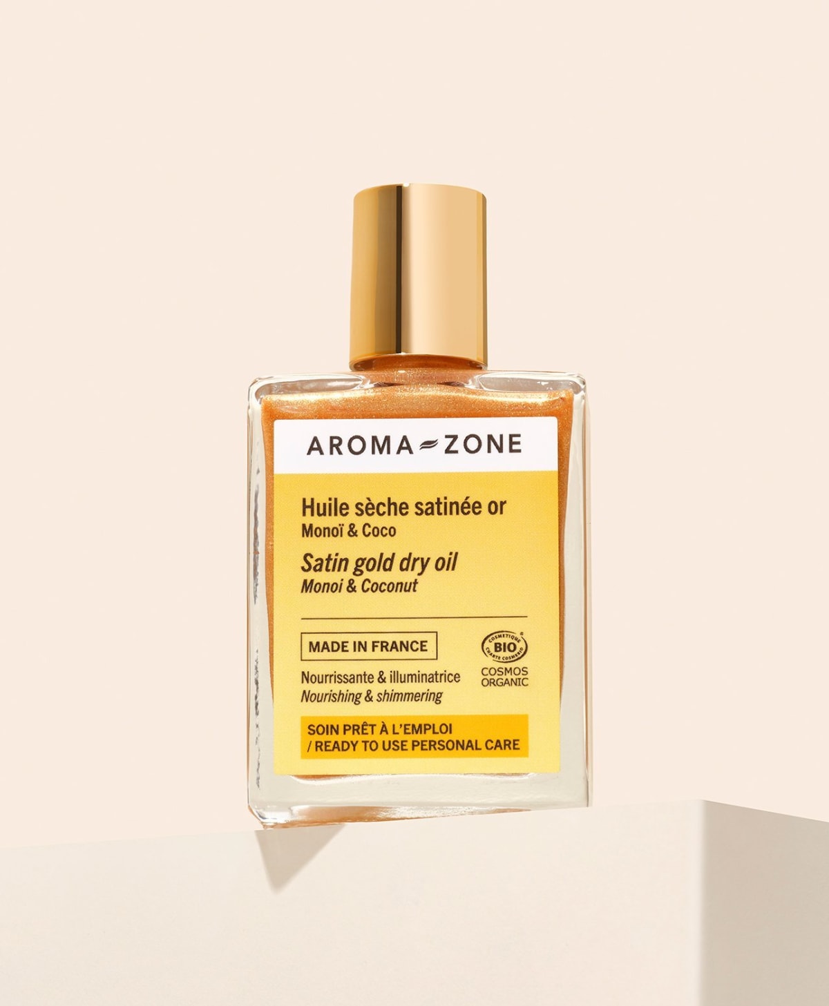 Organic Glitter Body Oil - Satin Gold - Image 3